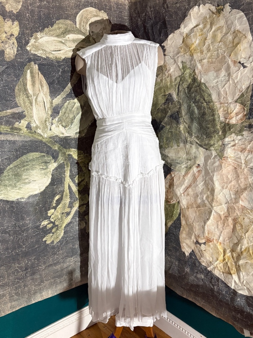 Shona Joy Clemence Chiffon High Neck Midi Dress - Picture 2 of 5